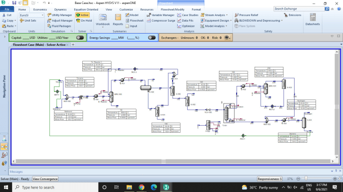 Natural Gas Simulation